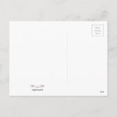 ハッピーバレンタイン – 紫 – ハート渦巻き シーズンポストカード (裏面)