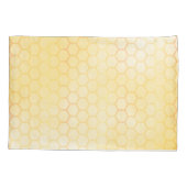 ハッピーバンブルビーズイエローハニカムかわいいおもしろい名 枕カバー (裏面)