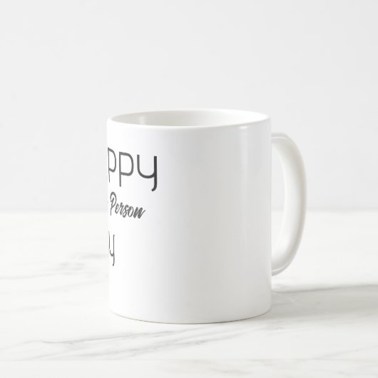 ハッピーバーガーパーソンデイマグ コーヒーマグカップ (正面右)