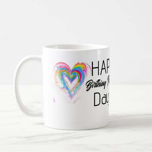 ハッピーバーガーパーソンデイマグ コーヒーマグカップ (左)