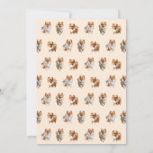 ハッピーバークデイウォーターカラーポメラニア犬ドッグ誕生日 カード (裏面)