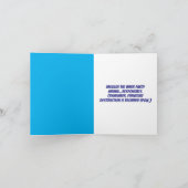 ハッピーバークデイダッおもしろいシュント誕生日 カード (内部)