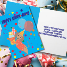 ハッピーバークデイダッおもしろいシュント誕生日