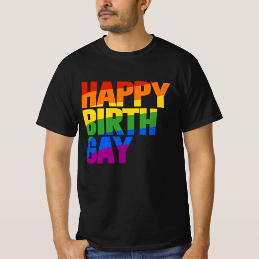 ハッピーバースゲイ Tシャツ (正面)