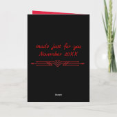 ハッピーバースデイクールな黒ラブラドール犬のカード カード (裏面)