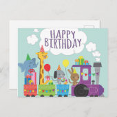 ハッピーバースデイトレイン ポストカード (正面/裏面)