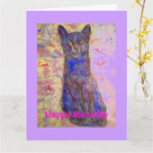 ハッピーバースデーあなたは1カッコいい匹 カード (黄色い花)