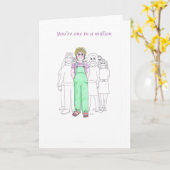 ハッピーバースデーあなたは100万分の1 カード (黄色い花)