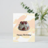 ハッピーバースデーいちごチョコレートケーキ ポストカード (スタンド正面)