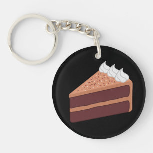ハッピーバースデーおいしいチョコレートケーキ キーホルダー
