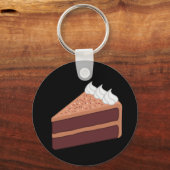 ハッピーバースデーおいしいチョコレートケーキ キーホルダー (正面)