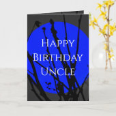 ハッピーバースデーおじさんグリーティングカード カード (黄色い花)