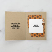 ハッピーバースデーおじさんフォトオレンジ カード (内部)