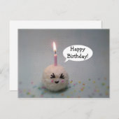 ハッピーバースデーおにぎり – 誕生日はがき ポストカード (正面/裏面)