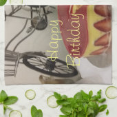 ハッピーバースデーおはよう キッチンタオル (折り畳み)