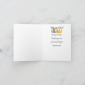 ハッピーバースデーおばあちゃんかわいい猫たち カード (内部)