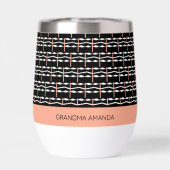 ハッピーバースデーおばあちゃんエスニックアフリカアートパターン (背面)