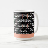 ハッピーバースデーおばあちゃんエスニックアフリカアートパターン コーヒーマグカップ (正面右)