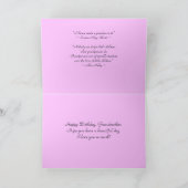 ハッピーバースデーおばあちゃんオーキッドカード カード (内部)