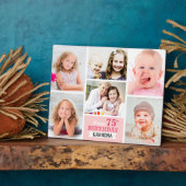 ハッピーバースデーおばあちゃんパーソナライズされたフォトコラージュ フォトプラーク (側面)