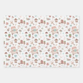 ハッピーバースデーおばあちゃんラッピング紙シート ラッピングペーパーシート (正面)