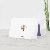 ハッピーバースデーおばあちゃん猫インフラワーハット シーズンカード (裏面)