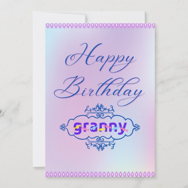 ハッピーバースデーおばあちゃん (正面)