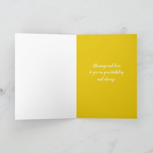 ハッピーバースデーおばさん恵みトゥユー名前をカスタムする カード (内部)