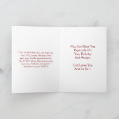 ハッピーバースデーおばさん – バラカード カード (内部)