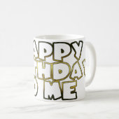 ハッピーバースデーおめでとうマグカップ コーヒーマグカップ (正面右)