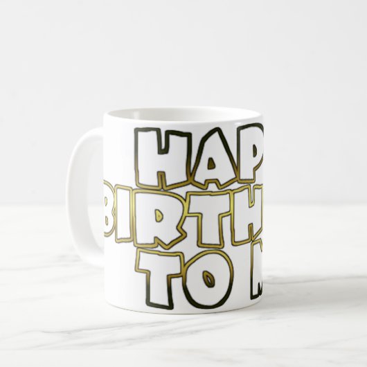 ハッピーバースデーおめでとうマグカップ コーヒーマグカップ (正面左)
