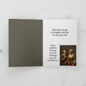 ハッピーバースデーおもしろいの姉妹と友人 カード (内部)