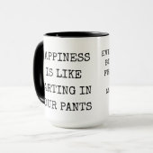 ハッピーバースデーおもしろいの願い マグカップ (正面左)