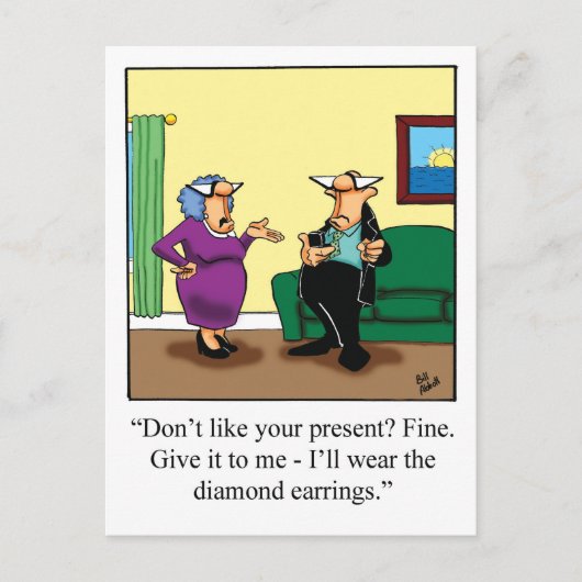 ハッピーバースデーおもしろいはがき ポストカード (正面)