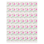 ハッピーバースデーおもしろいカップケーキテーブルクロス テーブルクロス (正面)