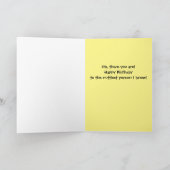 ハッピーバースデーおもしろいカード カード (内部)