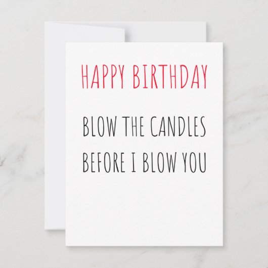 ハッピーバースデーおもしろいカード シーズンカード (正面)