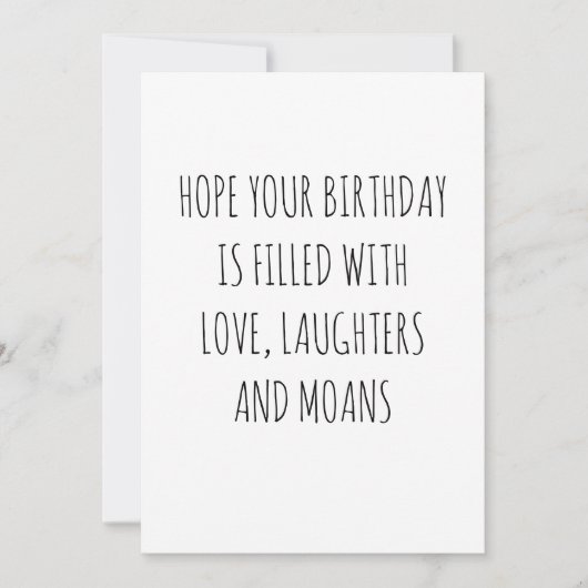 ハッピーバースデーおもしろいカード シーズンカード (正面)