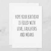 ハッピーバースデーおもしろいカード シーズンカード (正面/裏面)