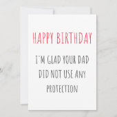 ハッピーバースデーおもしろいカード シーズンカード (正面)