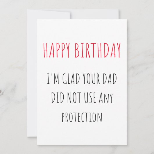 ハッピーバースデーおもしろいカード シーズンカード (正面)