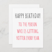 ハッピーバースデーおもしろいカード シーズンカード (正面/裏面)