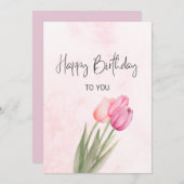 ハッピーバースデーおもしろいカード 招待状 (正面/裏面)