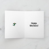 ハッピーバースデーおもしろいグリーティングカード カード (内部)