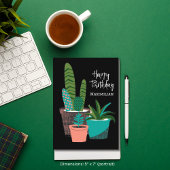 ハッピーバースデーおもしろいサボットプラントカパーソナライズされたード カード