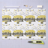 ハッピーバースデーおもしろいティッシュペーパー 薄葉紙 (クラフト)