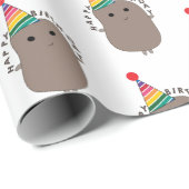 ハッピーバースデーおもしろいポテト ラッピングペーパー (ロールコーナー)