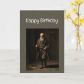 ハッピーバースデーおもしろいヤング今オールド カード (黄色い花)