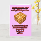 ハッピーバースデーおもしろいユーモアのある誕生日の希望 カード (黄色い花)