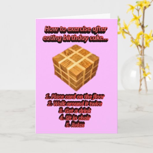 ハッピーバースデーおもしろいユーモアのある誕生日の希望 カード (黄色い花)